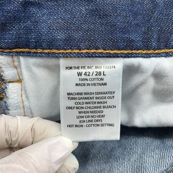 For The Fit Straight Leg Men’s Jeans W42/28L - Picture 13 of 13